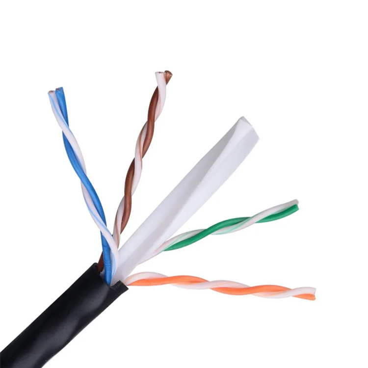 High quality 4 twister pair CCA/BC/CU cat6 utp indoor network lan cable for computer