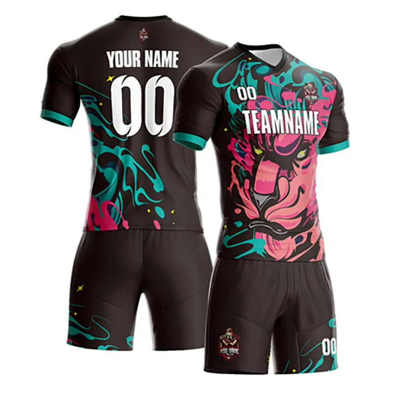 Заводские персонализированные футбольные майки Дышащие комплекты сублимационная печать любой номер командная тренировочная