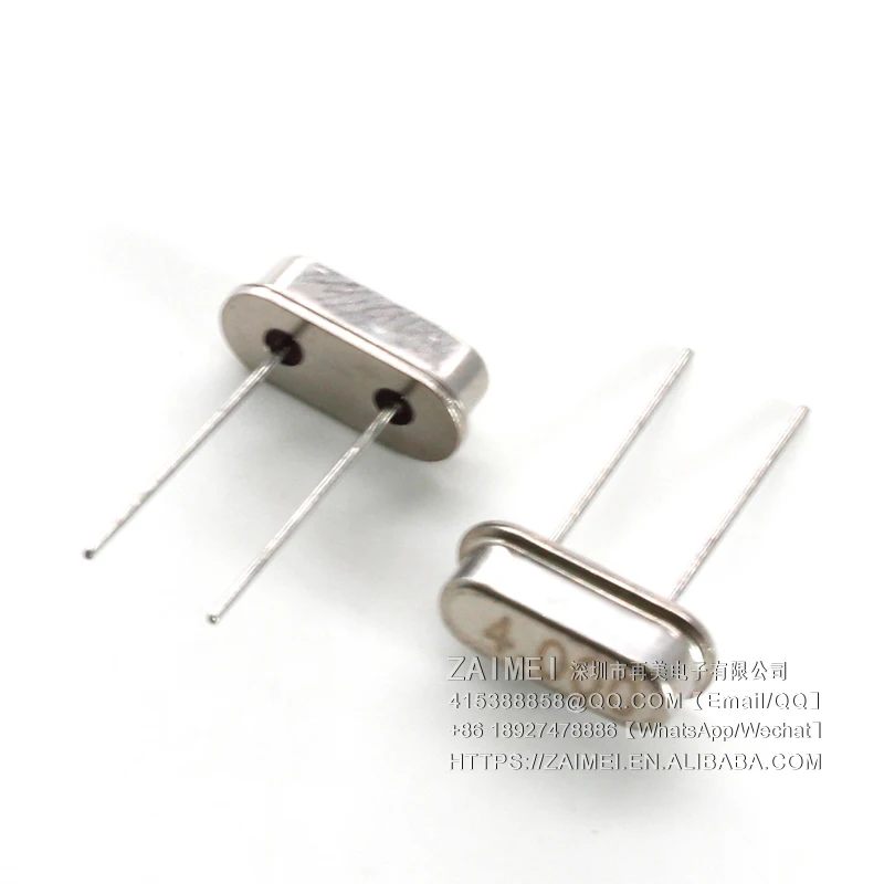 (1Bag=10Pcs) HC-49S Passive Crystal 4MHz Inline 2 Pin 4M Quartz Crystal