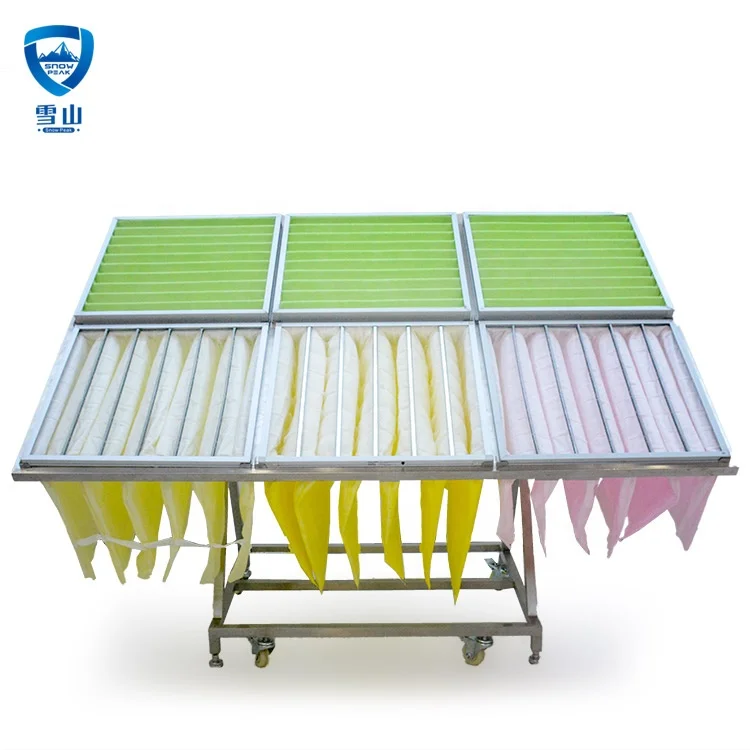 Customizable Gas Turbine Bag Air Filter F7 Pocket Filter