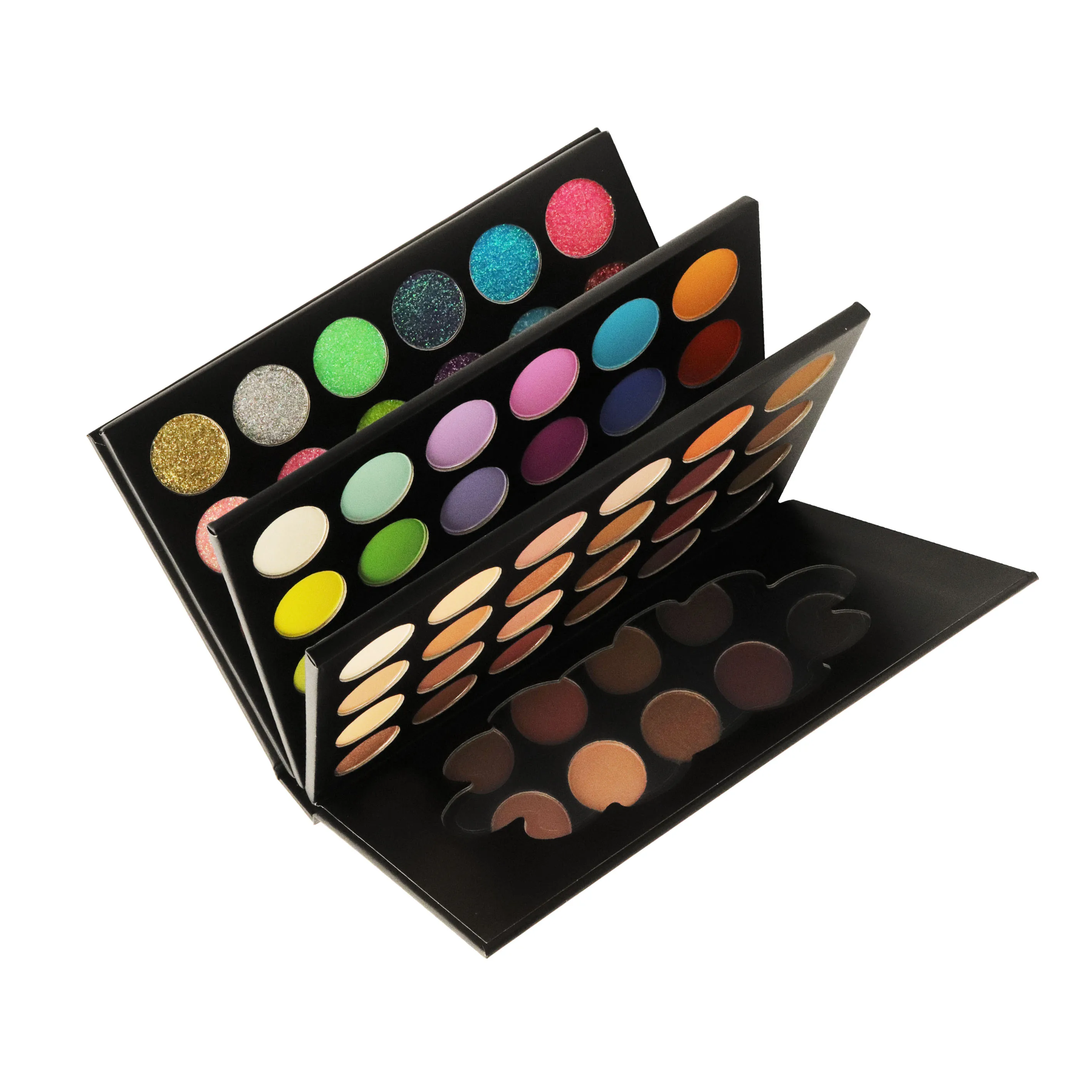 Private Label Beauty Glazed Color Shades Multi Layer 72 Color Eyeshadow Pallet Book Eyeshadow Palette