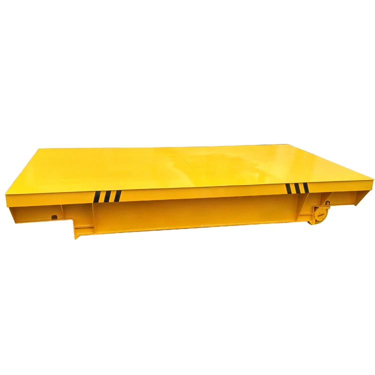 china manufacturer hot sale workshop platform transfer cart on rails
