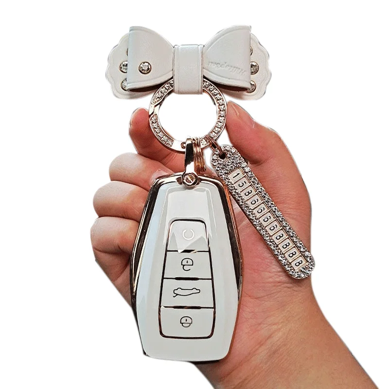 Applicable to Geely Boyue X Car Key Cover Star 21 Fourth Generation Emgrand Gsicon Benry Female Star More L Shell Car Key Case