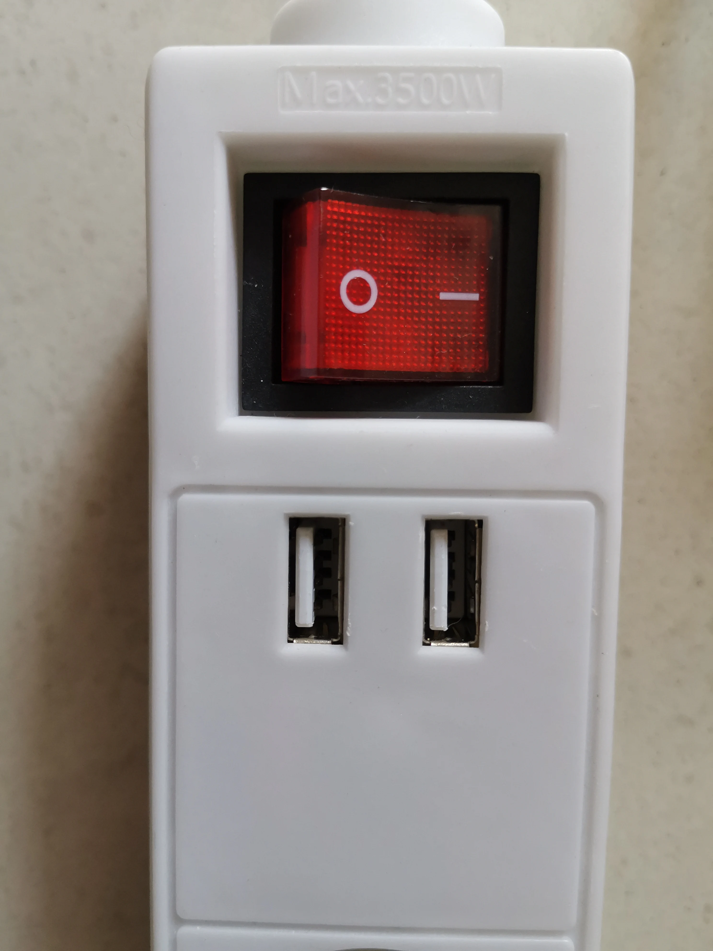 euro type plug with socket and usb/strip power supply
