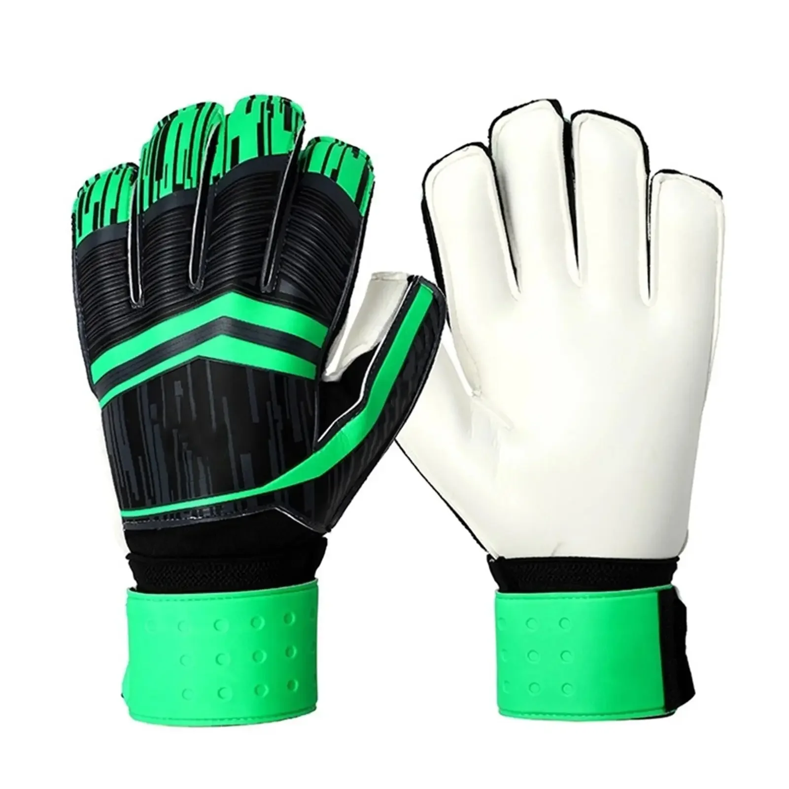 Top Quality Professional Goalkeeper Gloves With Fingertips Thick Smooth Football Training Size Customize Logo Design Wholesale
