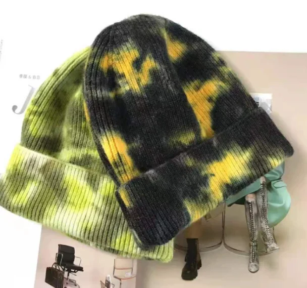 Knitted Plain Black Skate Blank Winter Wholesale Distressed Ripped Vintage Cheap Hats Caps Beanie Beanies With Hole