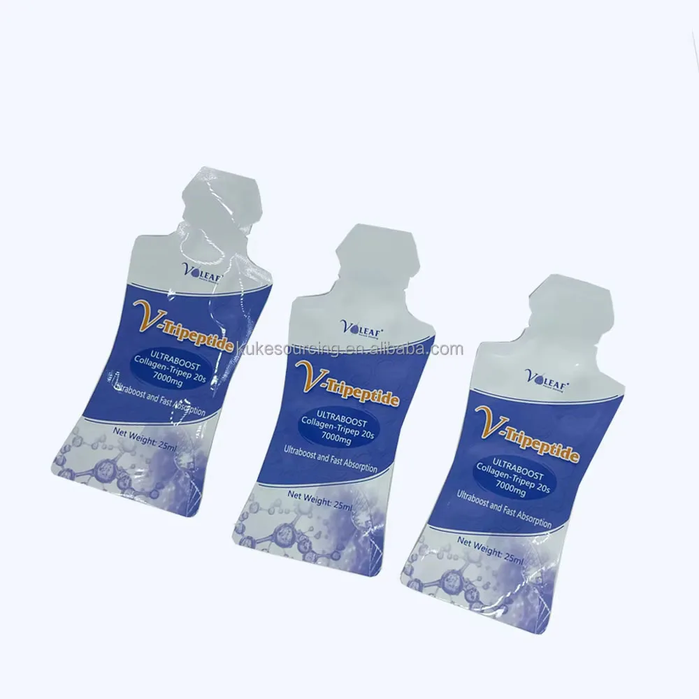 10ml 15ml 20ml Custom shape liquid energy gel beverage drink spout pouch plastic sachet bag packaging