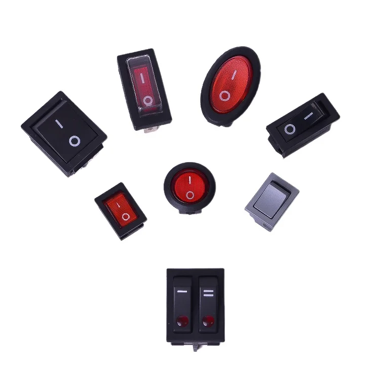 Factory price wholesale mini small rocker switch on off all type button switch
