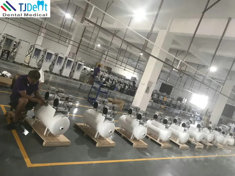 Бесшумная клиника 60L поставка 3 шт. стоматологический воздушный