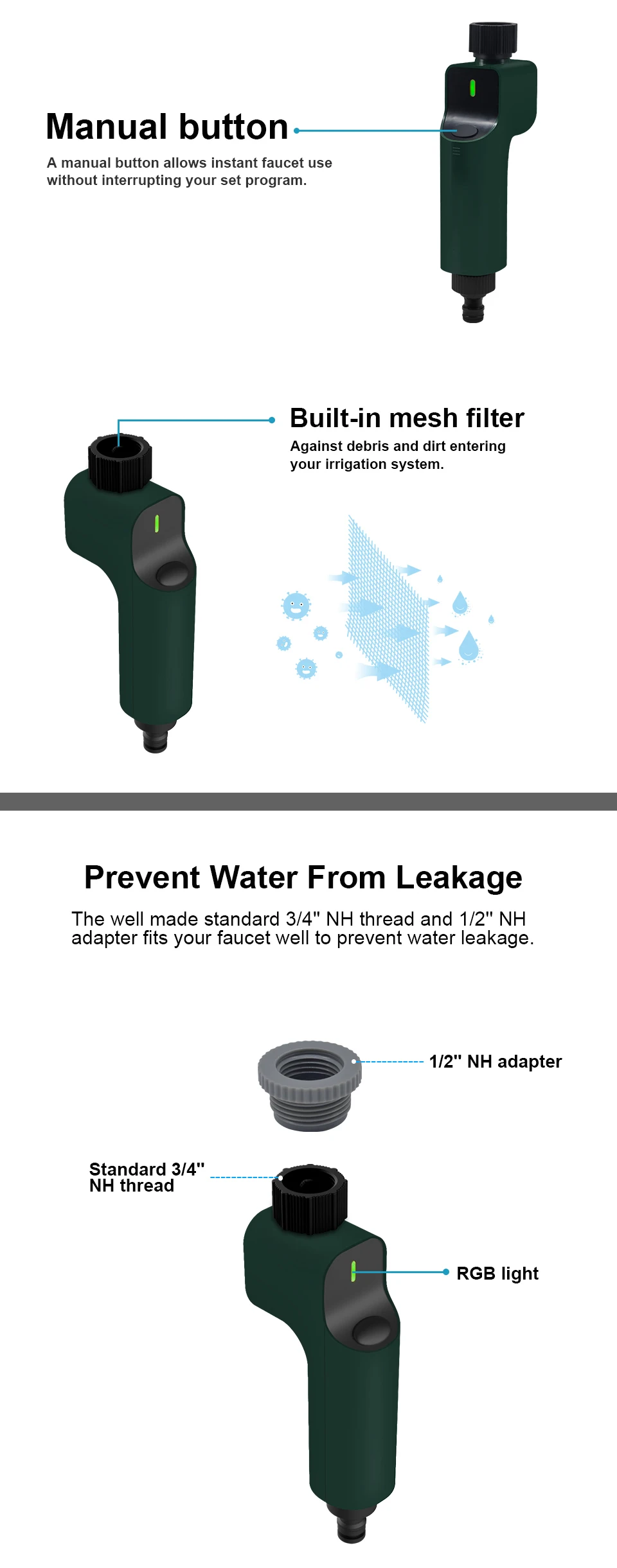 smart irrigation water timer sprinkler irrigation system