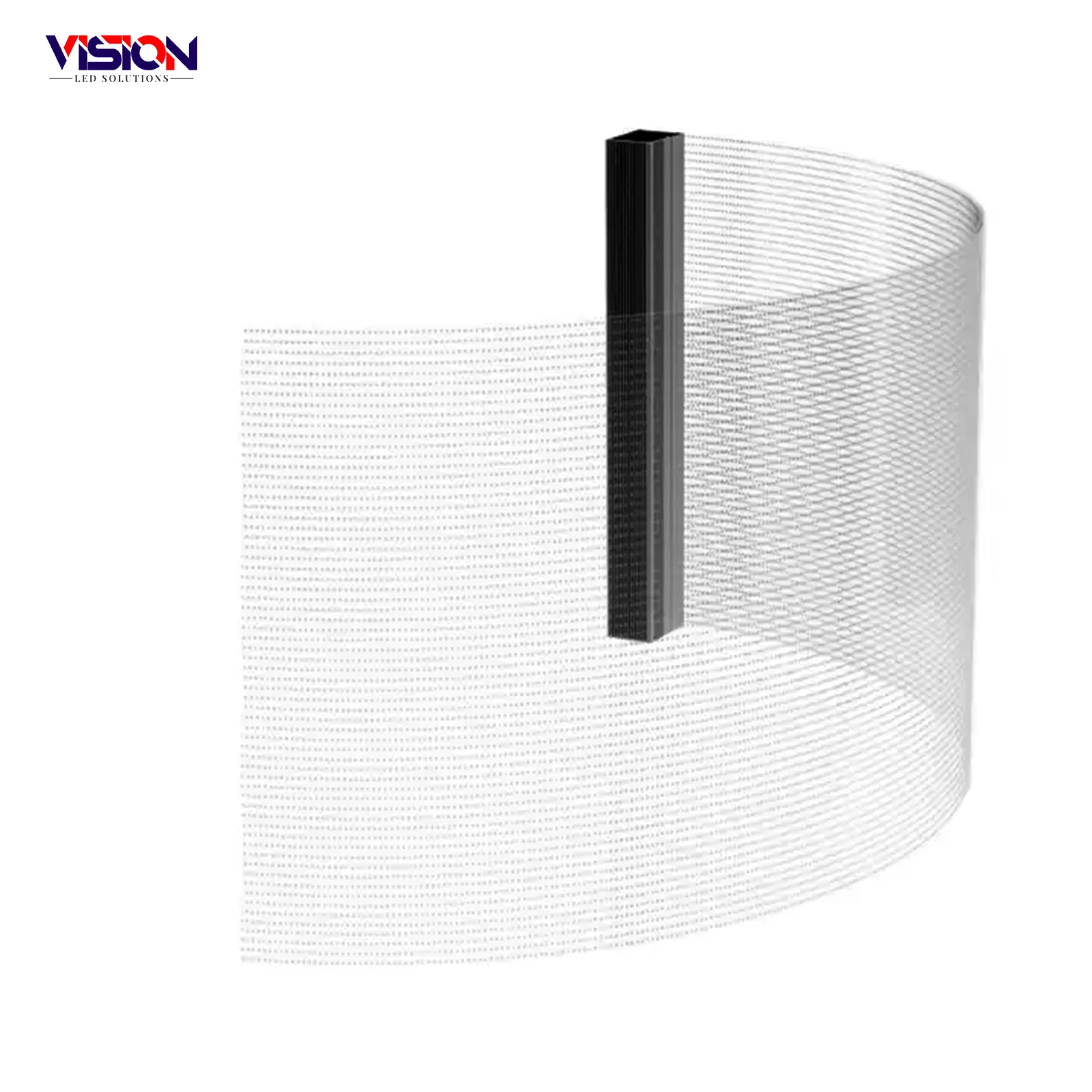 Ultra Light Hd P4 P5 P6 P8 P10 Panels Screen Adhesive Digital Flexible Soft Curtain Glass display