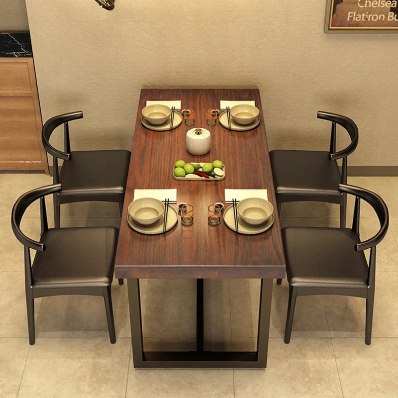 Commercial Dining Room Wood Table And Chair For Restaurant Commercial Public Design Furniture