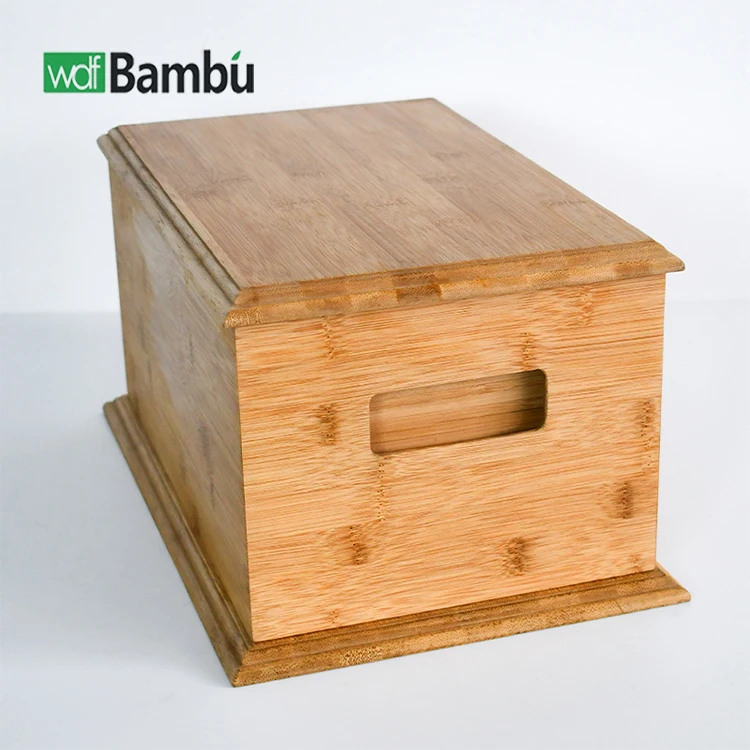 WDF Customized Pet Caskets and Coffins Cremation Boxes Caskets Adult bamboo Pet Urn for Animal use