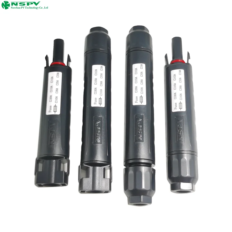 1000VDC 30A Solar Fuse Connectors IP67 Waterproof Solar Inline Fuse For Solar PV System Protection