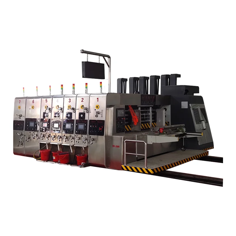 printing carton box machine corrugated box flexo printing machine printing and slotting machine (1600445274623)