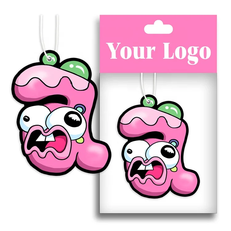 Wholesale hanging deodorant paper car scent freshener.