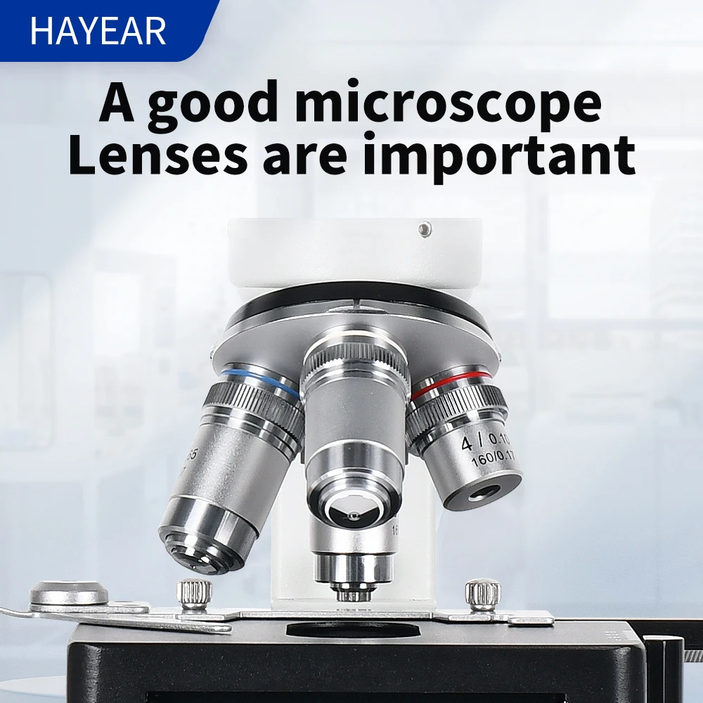 HAYEAR  Biological  Trinocular Microscope with   8MP USB2.0 type-C Digital Eyepiece Camera  set