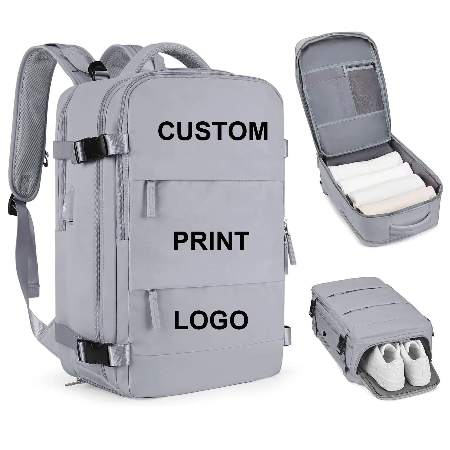 2024 New YCH Low MOQ Wholesale Large Casual Daypack Multi-funcational Travel Backpack Flight Approved