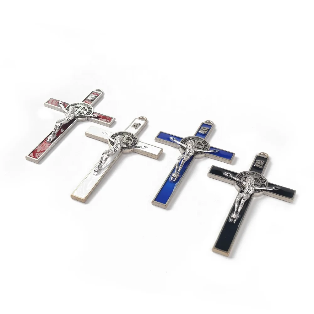 Jesus Christ Wall Crucifix Catholic Large Metal Cross Pendant Church Cathedral Decoration