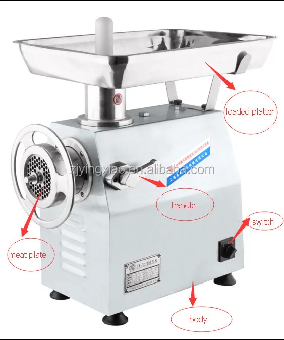 TK-22 Painting cast iron cover meat mincer /mince meat machine/meat mincing machine