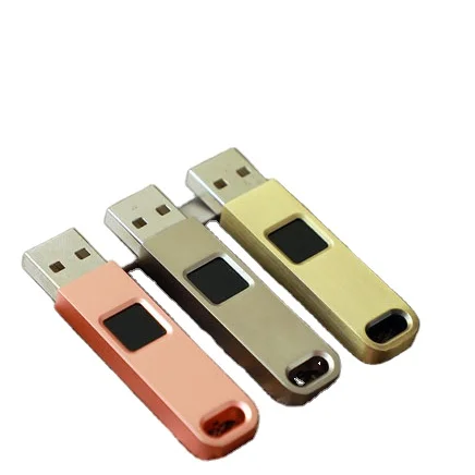 Wholesale Price Full Metal Capacitive 16Gb 32Gb 64Gb Security Fingerprint Unlock Usb Flash Drive