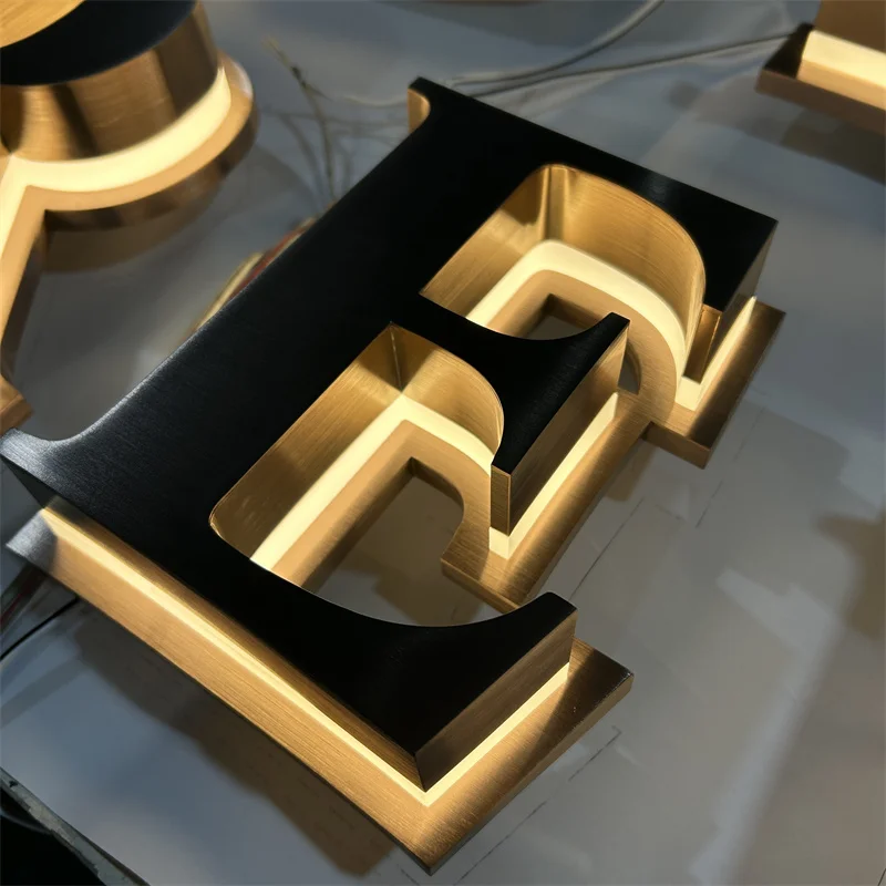Led Outdoor Sign Signboard Customization Signmaker Manufacture Storefront Store Business 3d Name Coffee Shop Sign