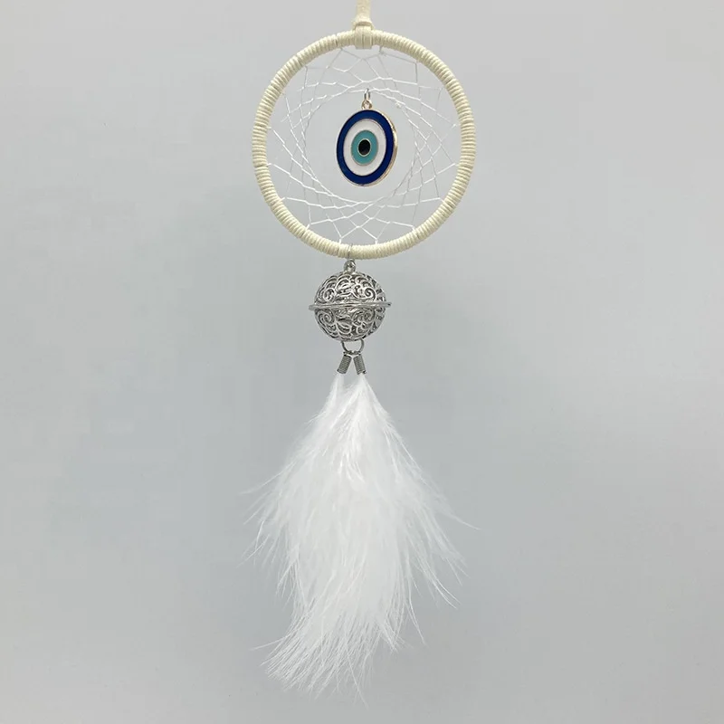 New Arrivals Lucky Blue Eye Dream Catcher Car Pendant Home Decor Outdoor Wind Chime