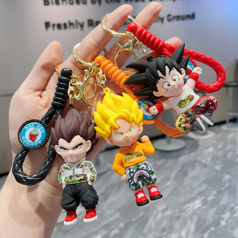 High Quality Dragons Balls Keychain Goku Keychain Keyring Dragons Balls Z Anime Keychain for Promotion Gift