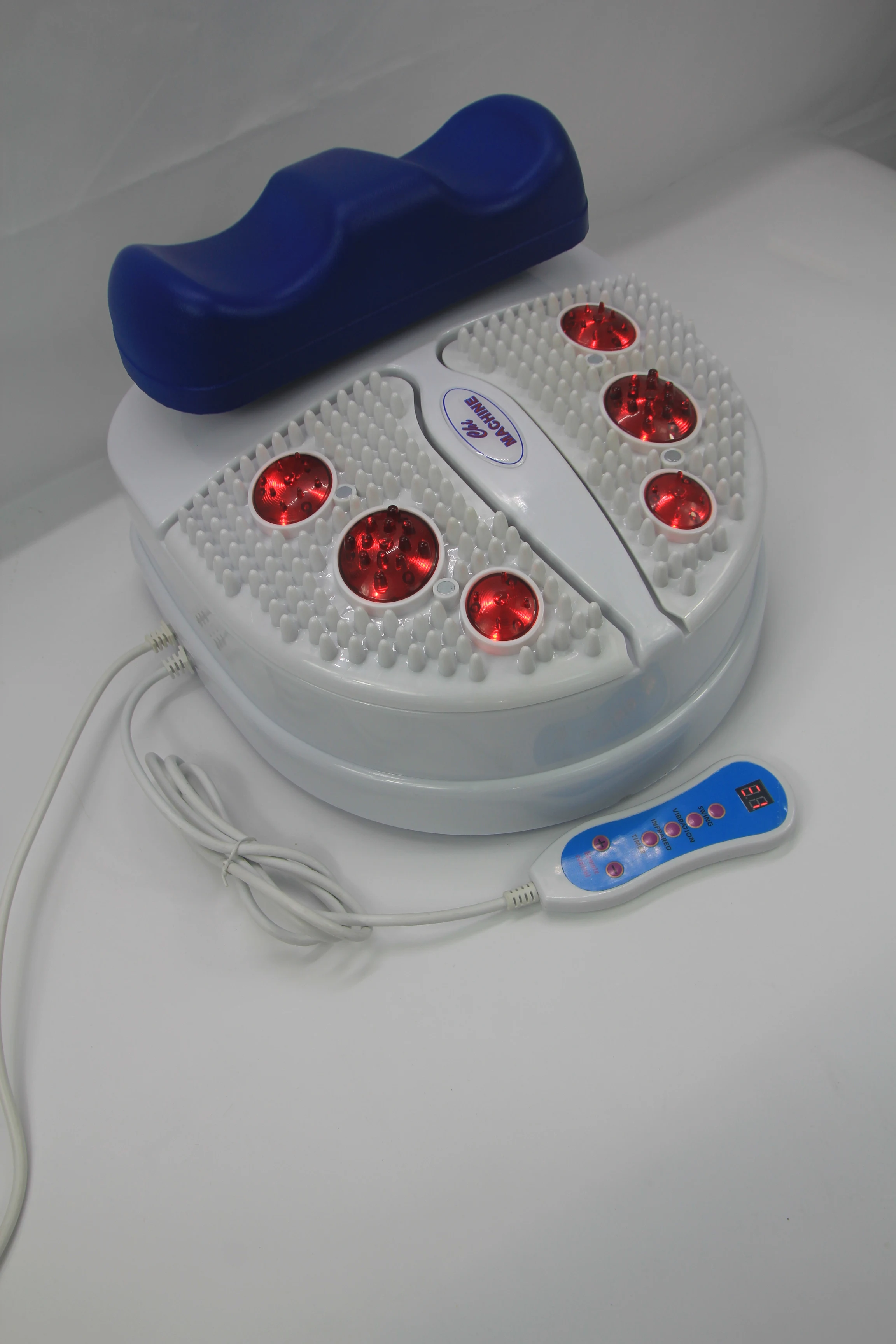 Vibro Therapy Passive Exerciser with Wired Remote Control Adjustment Foot Swing Blood Circulation Chi Machine