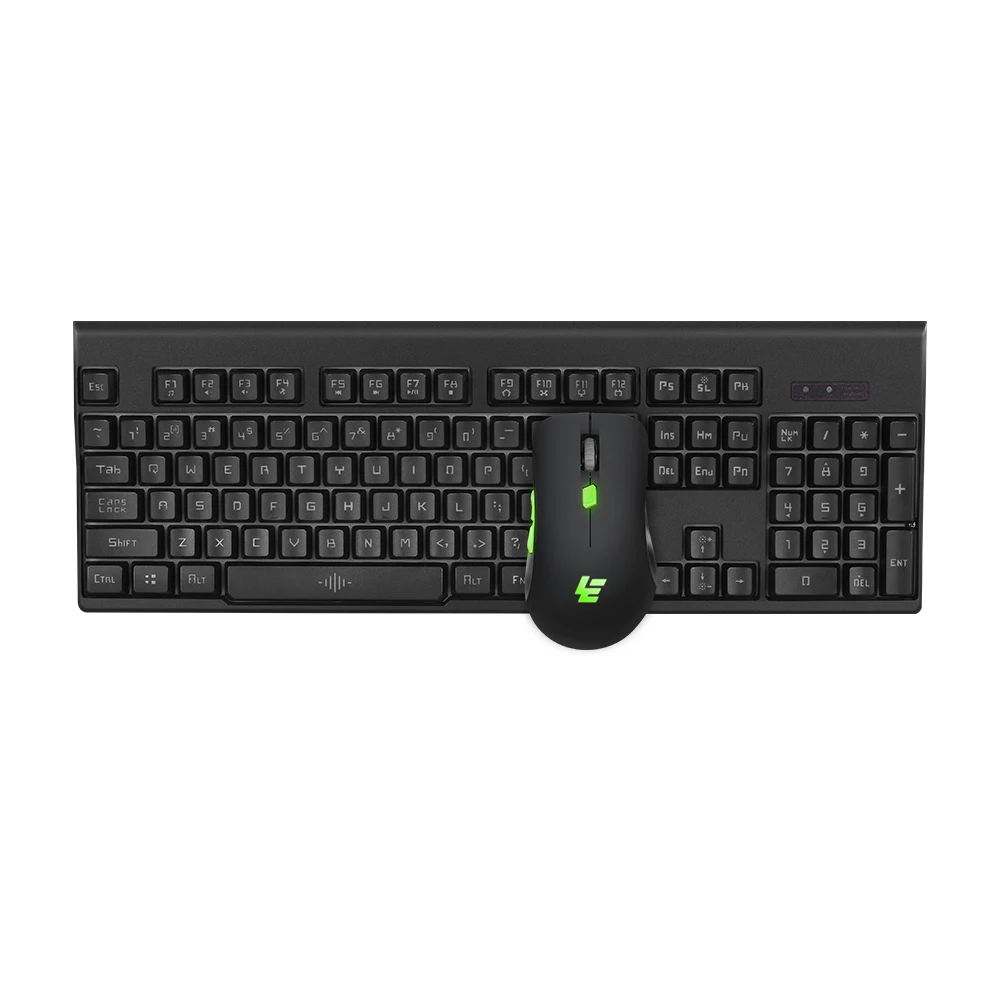 2021 оптовые цены, Беспроводная игровая клавиатура и мышь 2 в 1 с подсветкой 104 клавиш