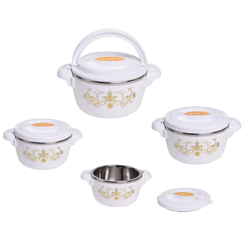 Thermo stainless steel food warmer casserole luxury insulated hot pot food warmer