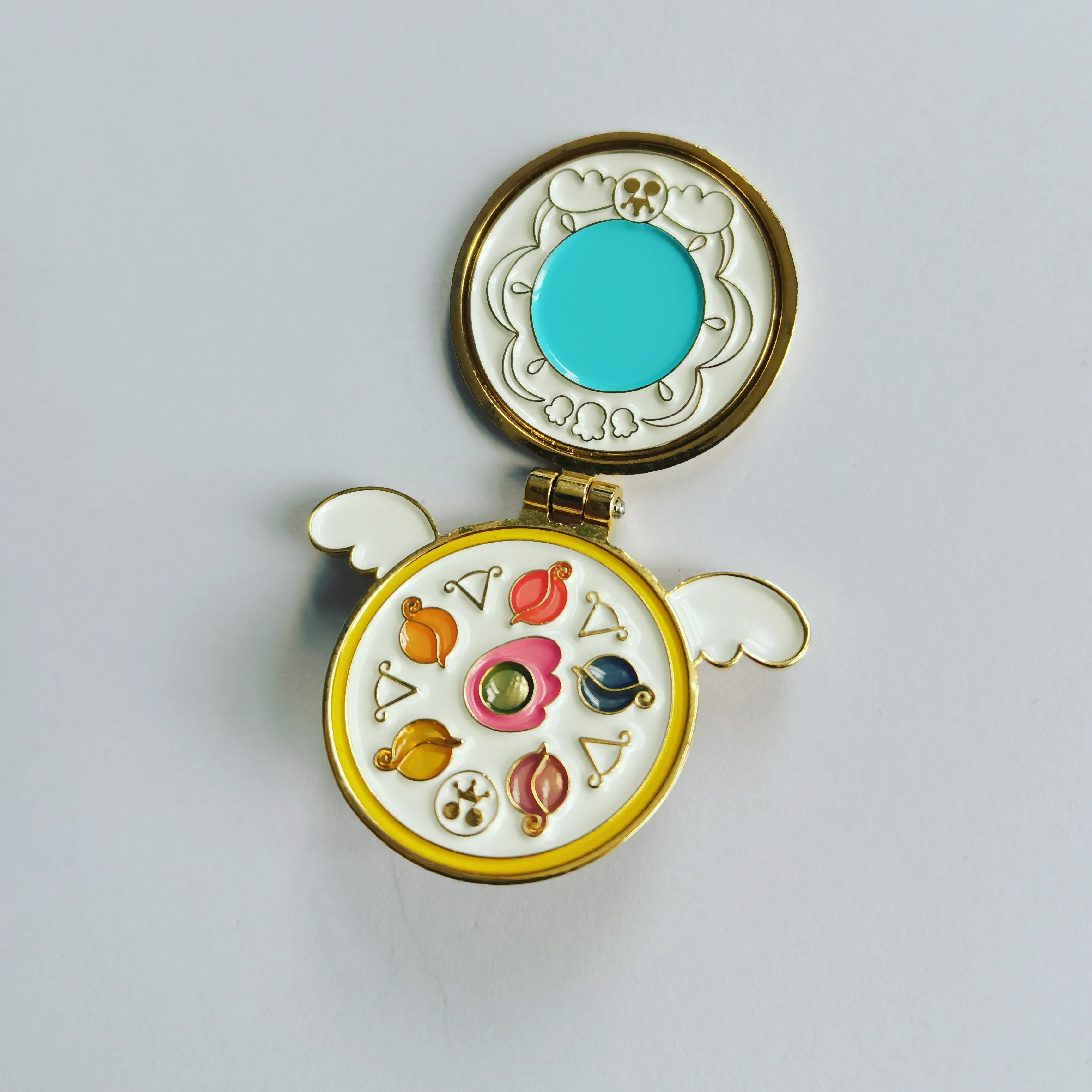 splendidcraft customized hard or soft enamel hinge  pins with sandblast or polished backside and clutches