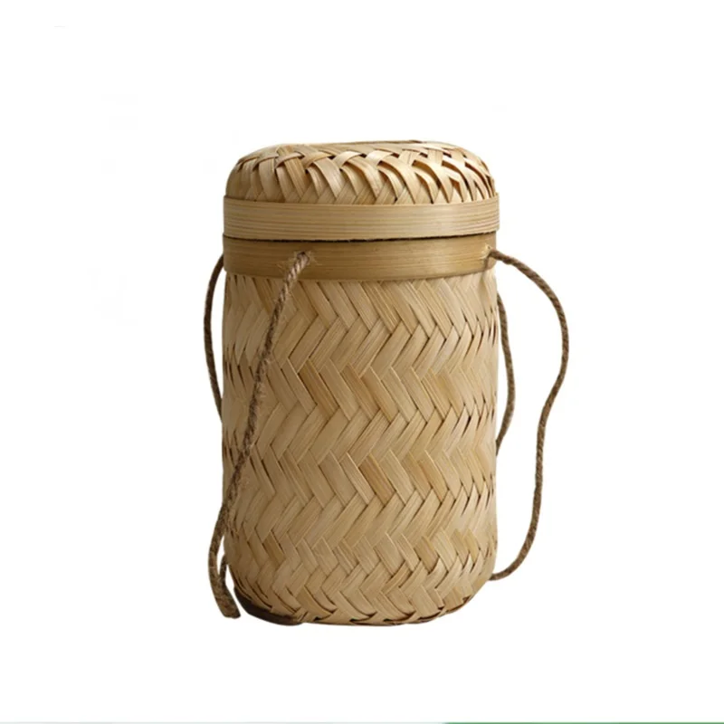 2024 Whosale originality custom luxury eco friendly natural bamboo weaving storage tea gift box packing