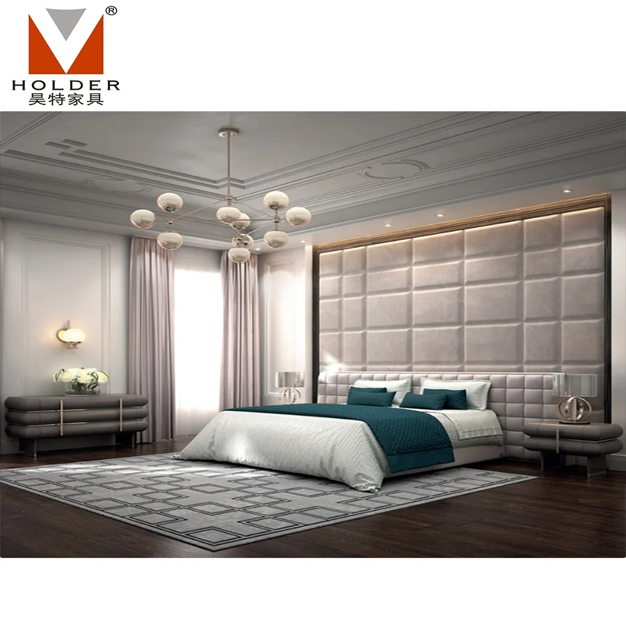 
Foshan Holder Apartment Furniture Factory Custom Made Modern 5 Star Hotel Furniture Bedroom Sets  (62121231009)