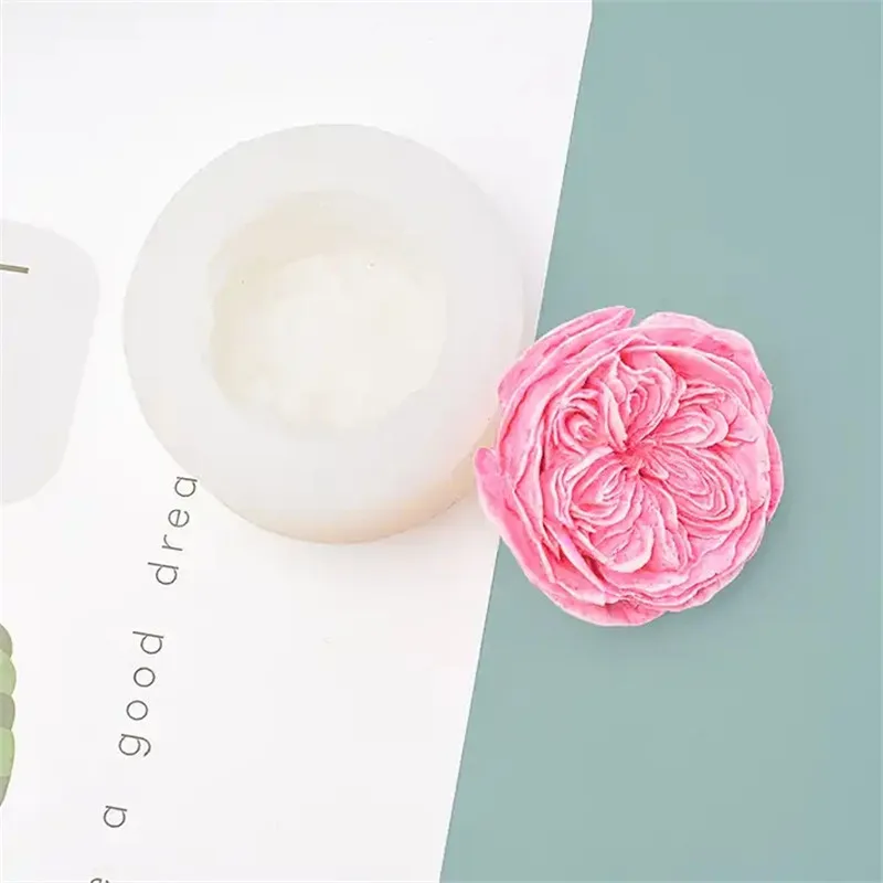 Y3745 New Austin Flower Series Silicone Mold Handmade Flower Candle Silicone Mold