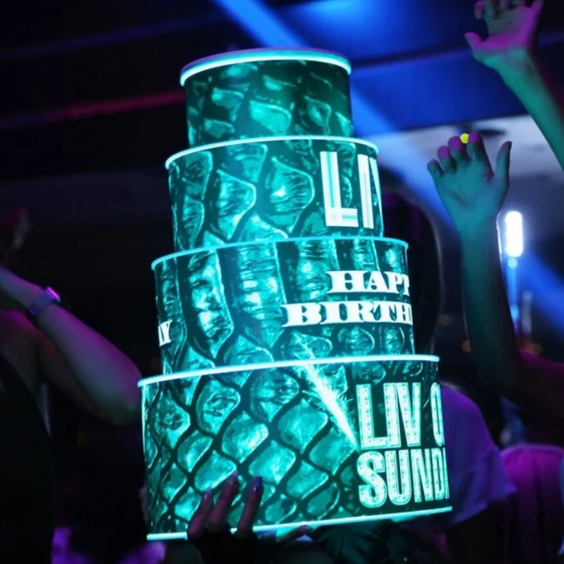 Bar Night Club Led wine  Bottle Glorifier  VIP Service led bottle display birthday cake Bottle Presenter Carrier Case