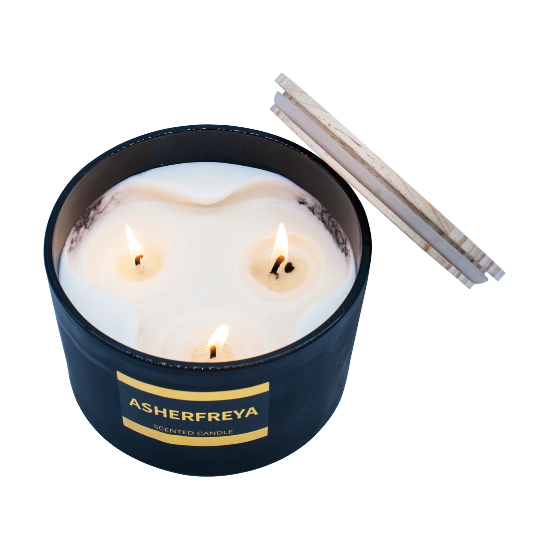 China Wedding Fragrance Aromatherapy Custom Essential Oil 3 Wick Scented Candle