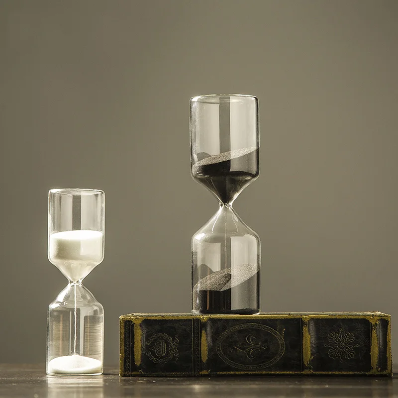 Hourglass timer Various models hourglass cylindrical white sand hourglass sand timers with white sand