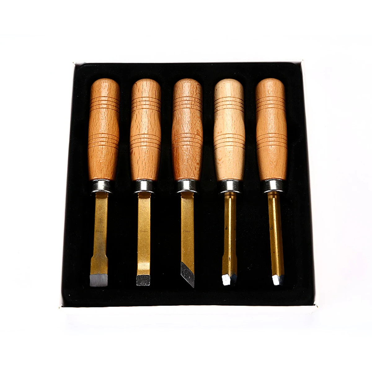 5PCS High Quality SKS5 Steel DIY Woodworking Wood Carving Chisel Set