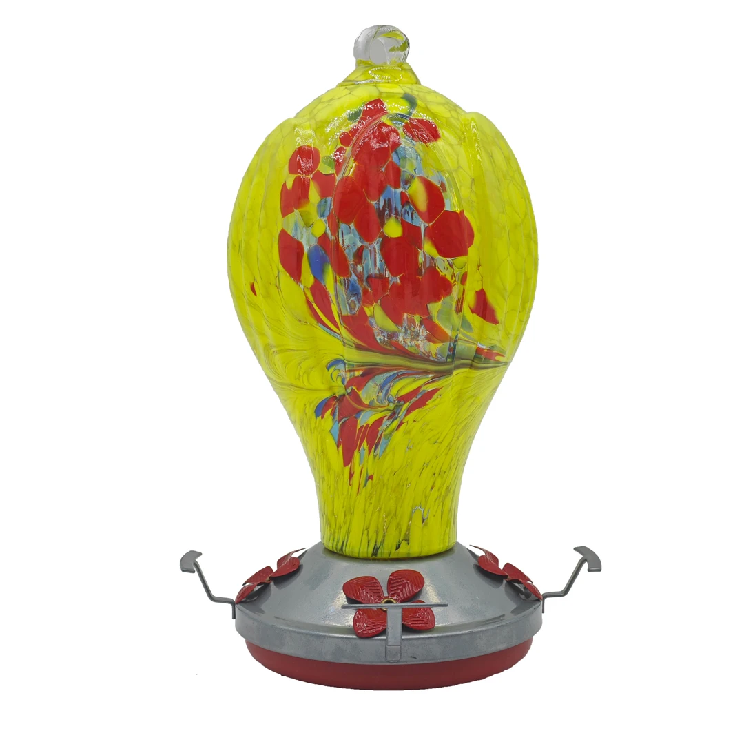 New Hot Selling Products Glass Crafts Cage Bird Water Feeder Drinkers