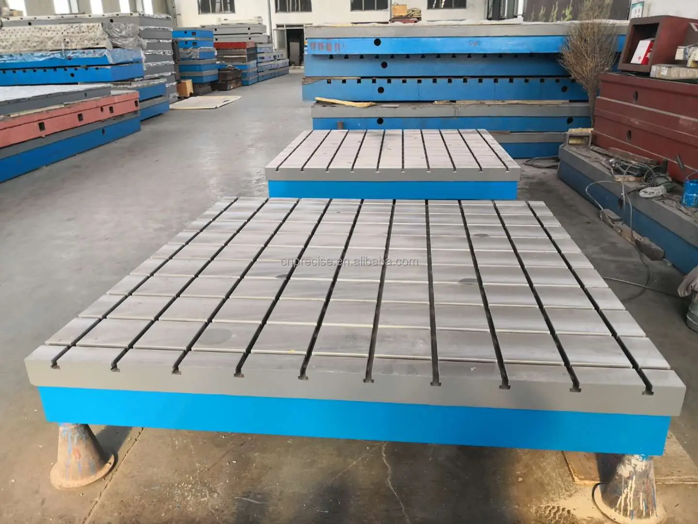 Customized Gray Cast Iron Surface Plate Mounting Plate T Slot Inspection Table Cast Iron Flat Lapping Plate