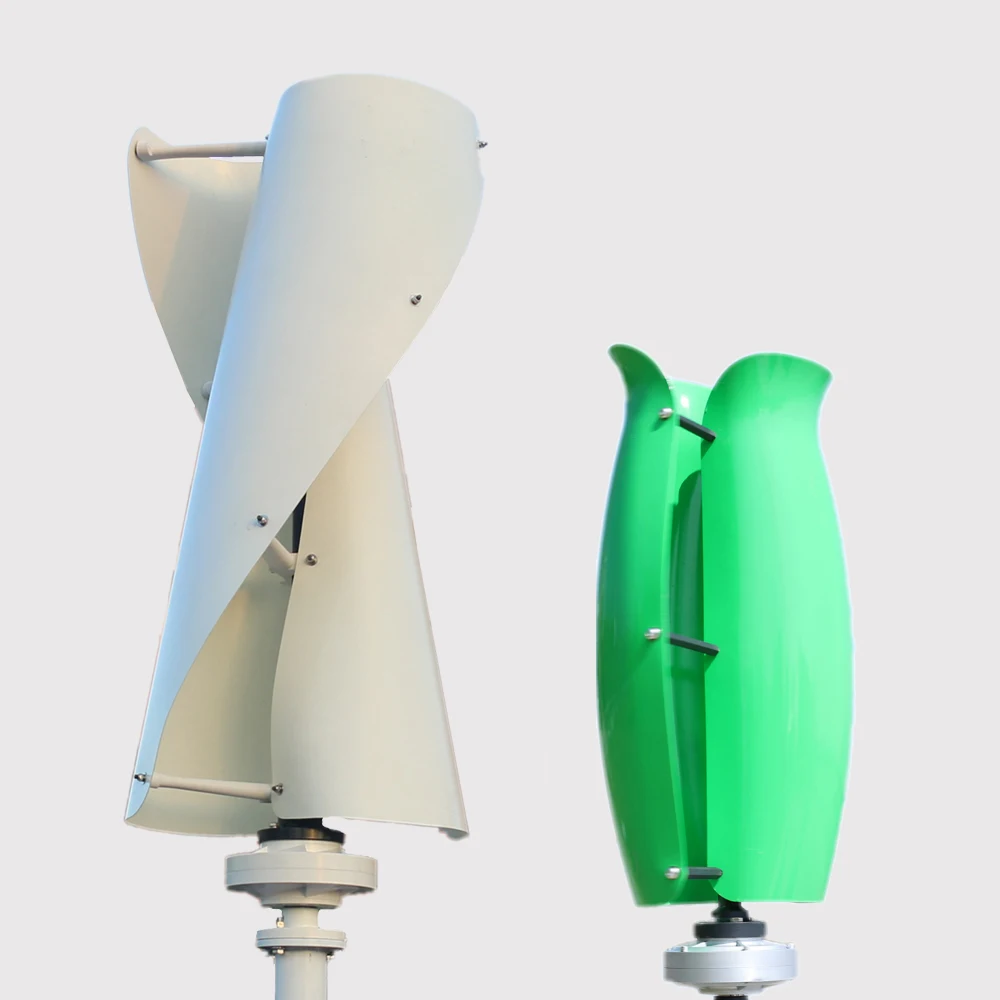1KW 2KW 3KW 5KW Windmill Power Plant Vertical Axis Wind Generator Wind Turbine With Solar Panel 1200W