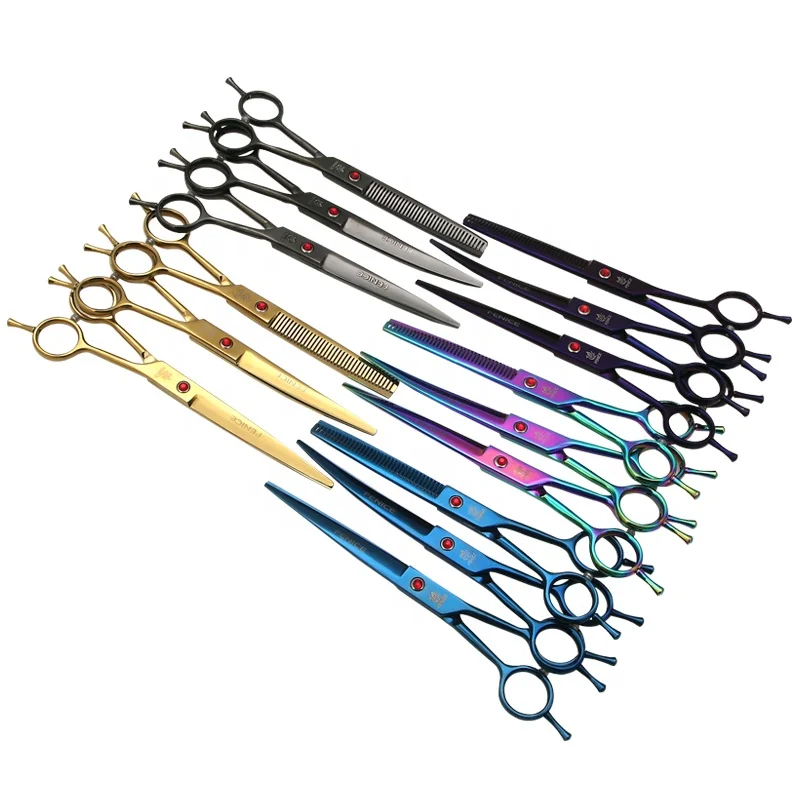 Fenice 6.5' 7 Inch Dog Cutting Thinning Shears Kit Professional Pet Grooming Scissors Set