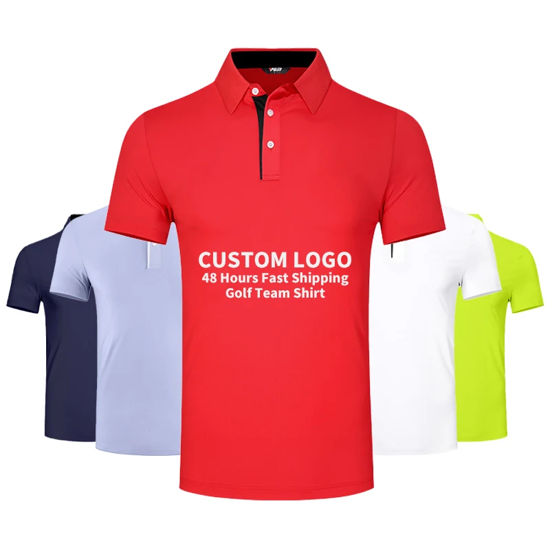 PGM 48 hours fast shipping golf team shirt men breathable clothing polo shirt women golf apparel custom manufacturer  golf polo