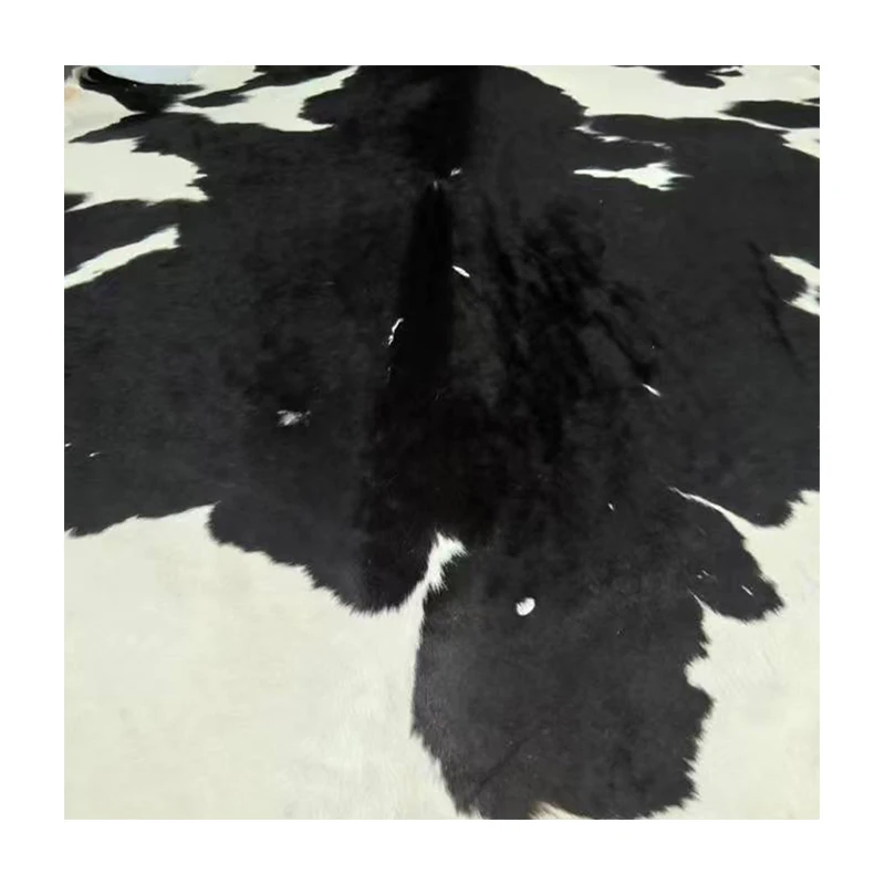 B 100% whole flower cow skin real cow skin black and white carpet used to make furniture sofa belt uggage shoes fabric