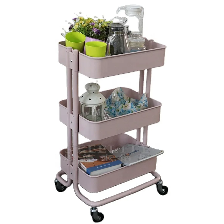 New Home Kitchen Bedroom Storage Utility Rolling Organization on Wheels Cart
