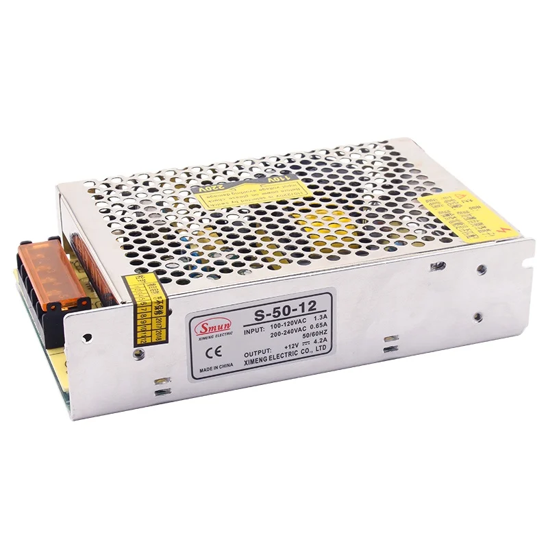 Смун S-50-12 50 Вт 12VDC 4.2A импульсный источник питания для устройства