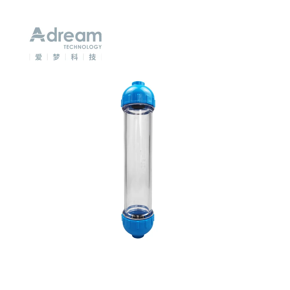 Refillable Resin/Active Carbon Water Filter Cartridge Transparent T33 Clear Housing