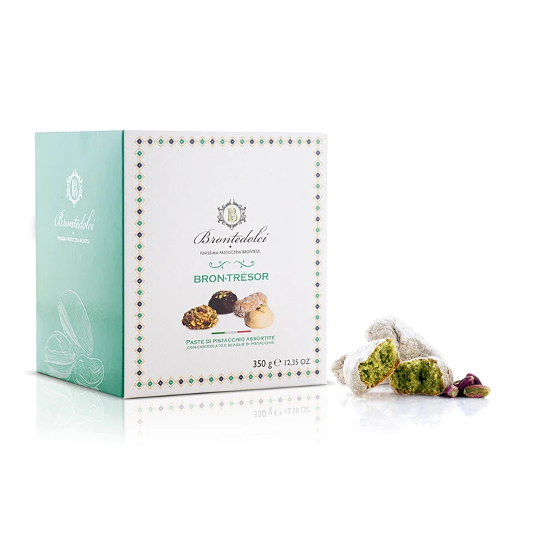 
Pistachio Sweet Assorted Pastries Italian Mini Pastries Cake 350g 
