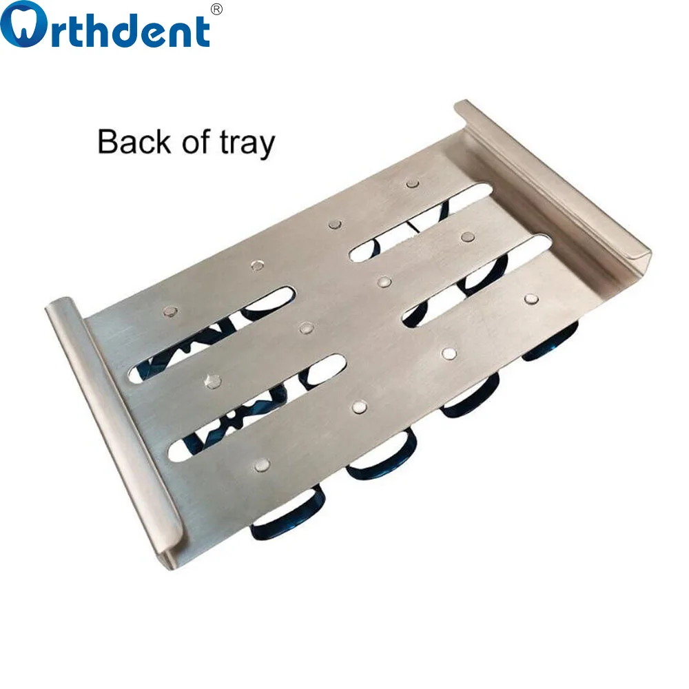 Зубные резиновые зажимы держатель из нержавеющей стали набор 12 лотков для стерилизации хирургические инструменты автоклавируемая Зажимная подставка